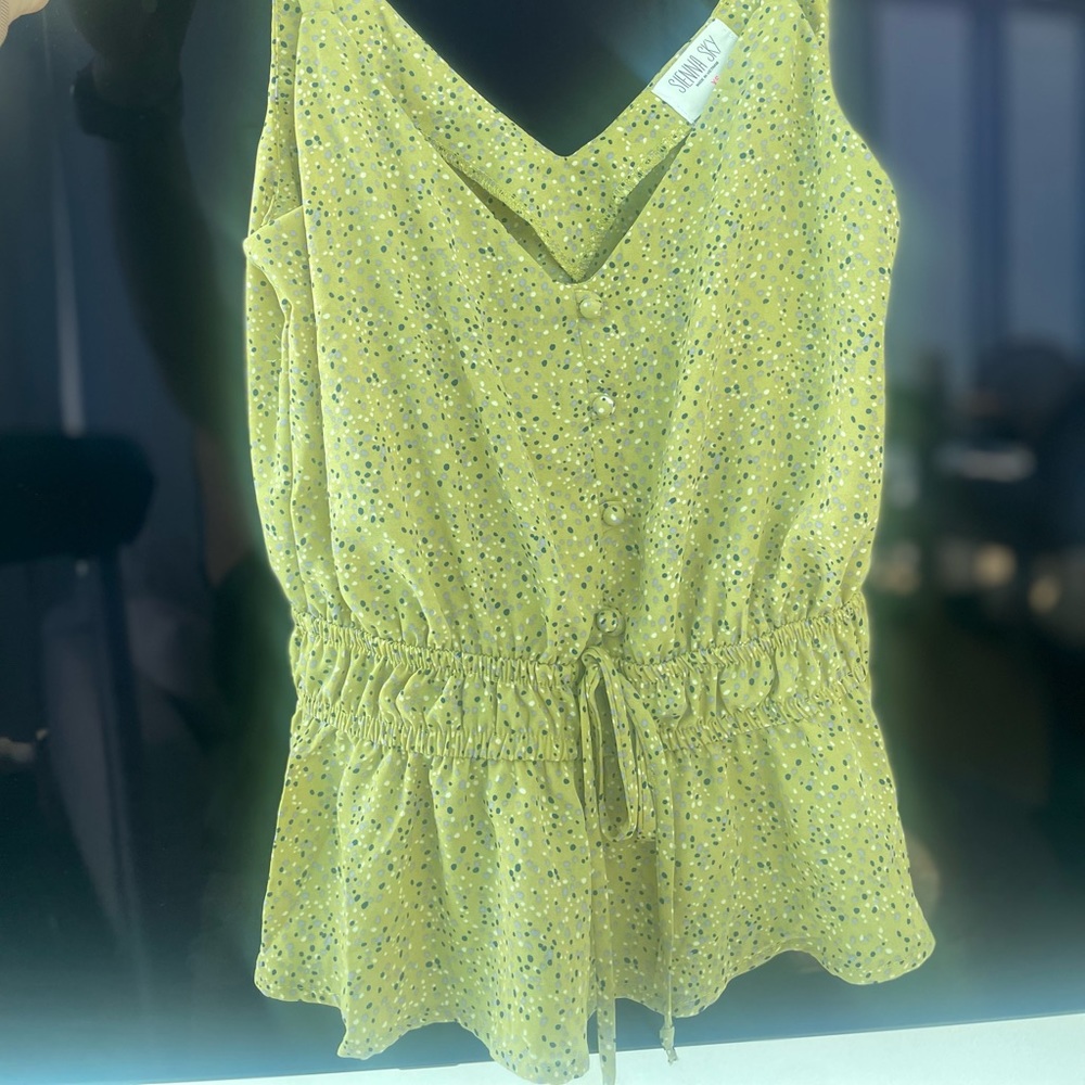 Yellow dot camisole